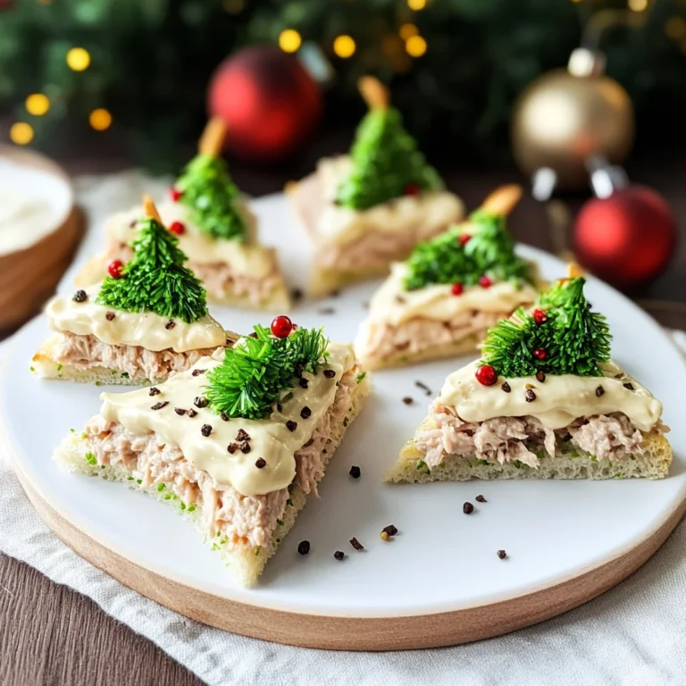 Alberelli di tramezzini con salsa al tonno