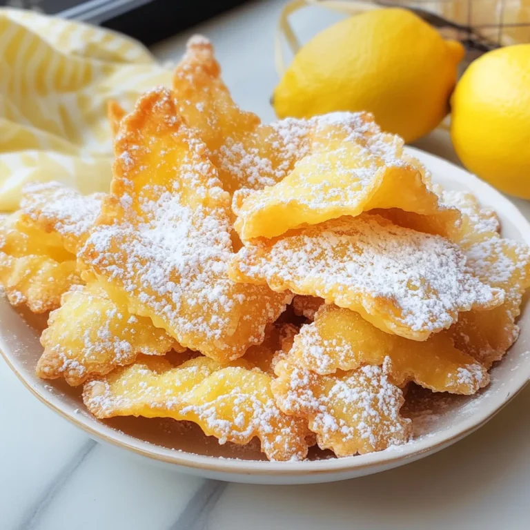 Chiacchiere al limoncello