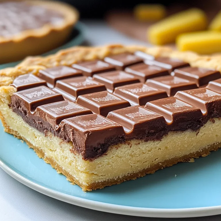Crostata con barrette al cioccolato