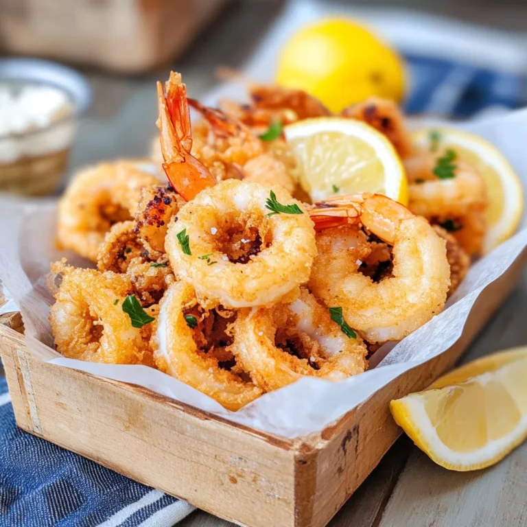 Frittura di totani e gamberi