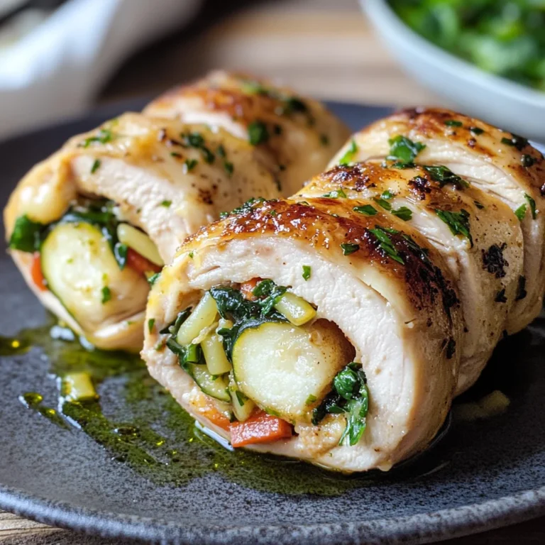 Involtini di pollo con verdure