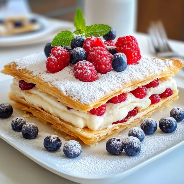 Millefoglie ai frutti di bosco