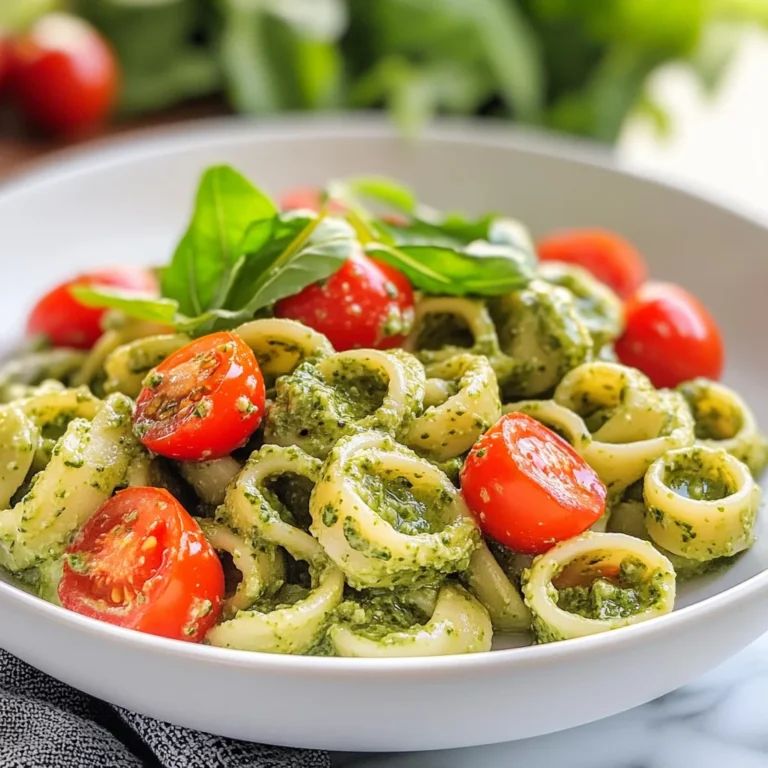 Pasta al pesto di rucola