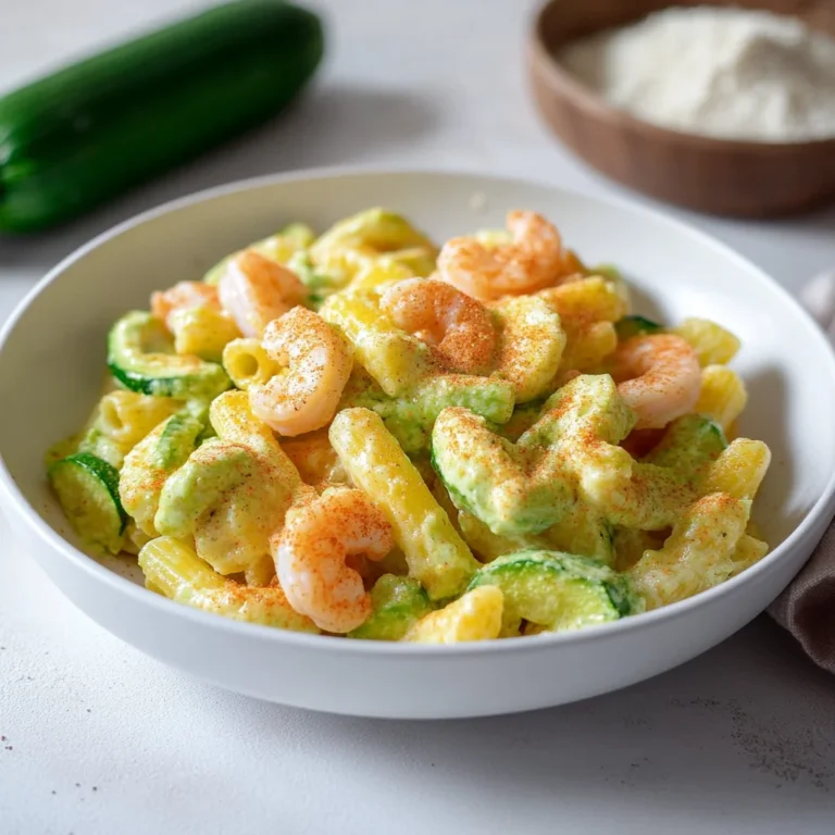Pasta con gamberi e zucchine