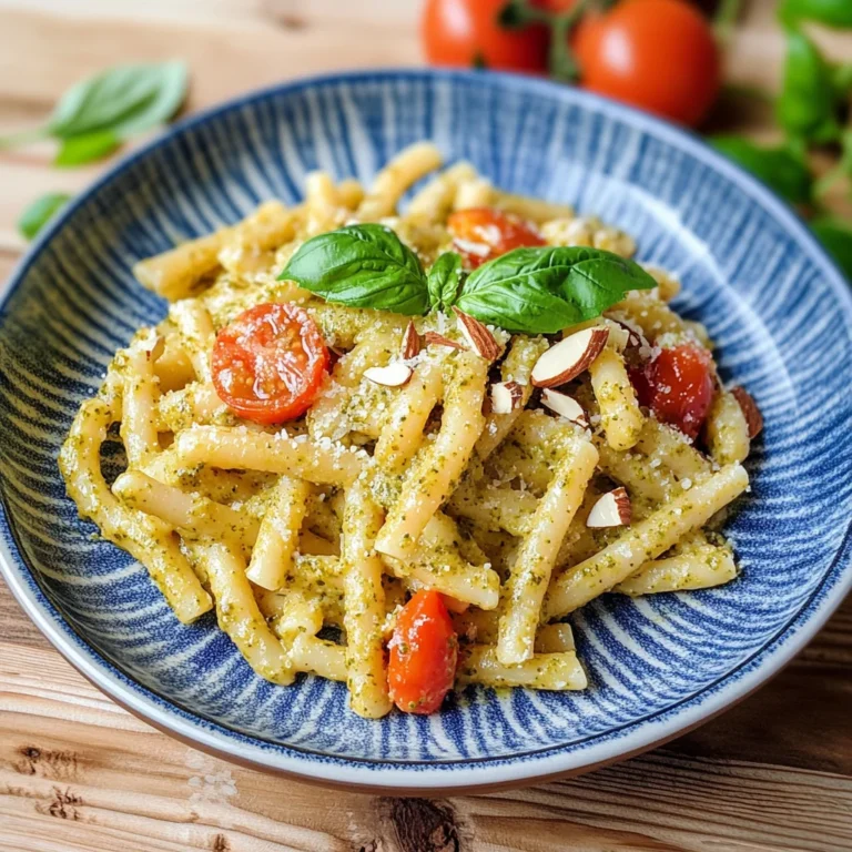 Pasta con pesto alla siciliana