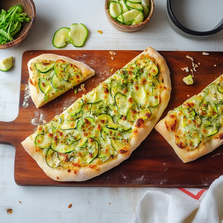 Pizza bianca con zucchine