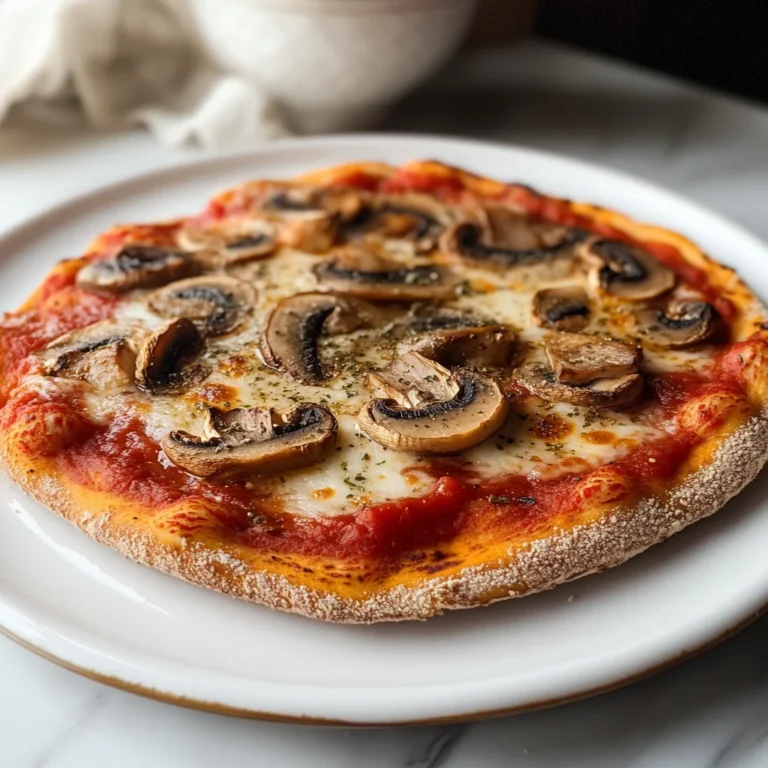 Pizza semintegrale ai funghi
