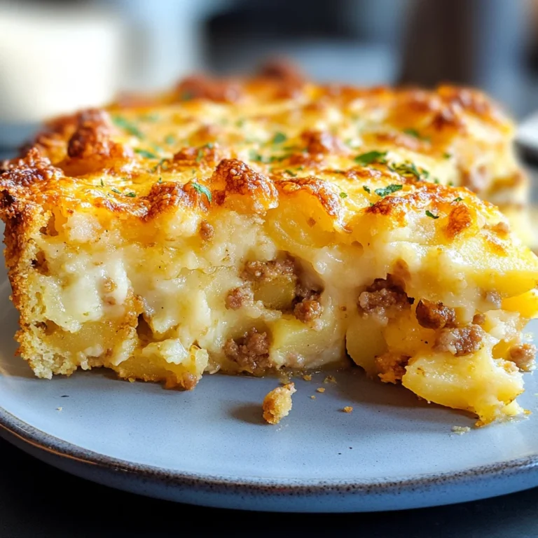 Sbriciolata di patate e salsiccia