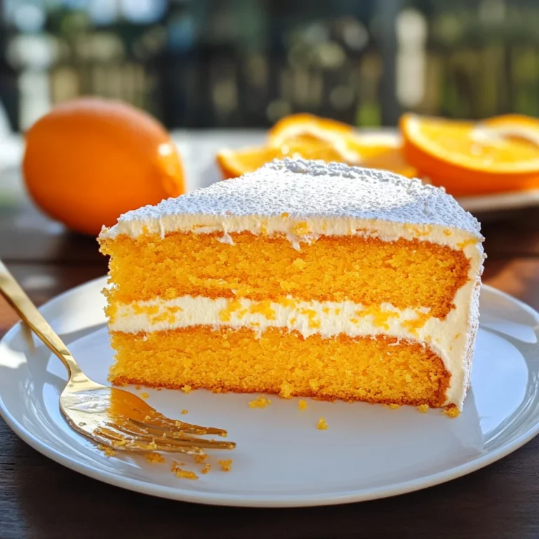 Torta versata all'arancia