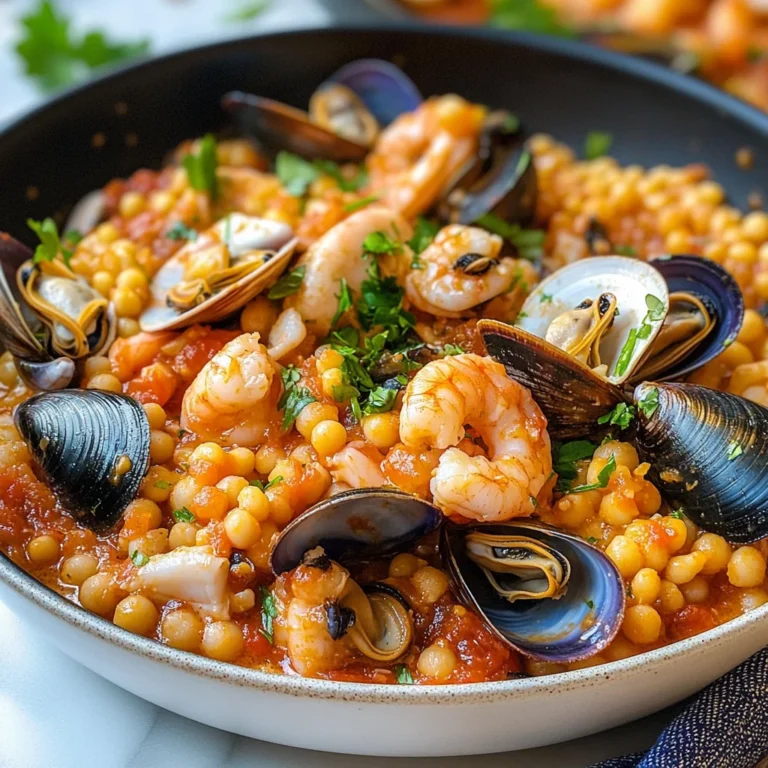 Fregola con frutti di mare