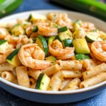 Pasta fredda zucchine e gamberi