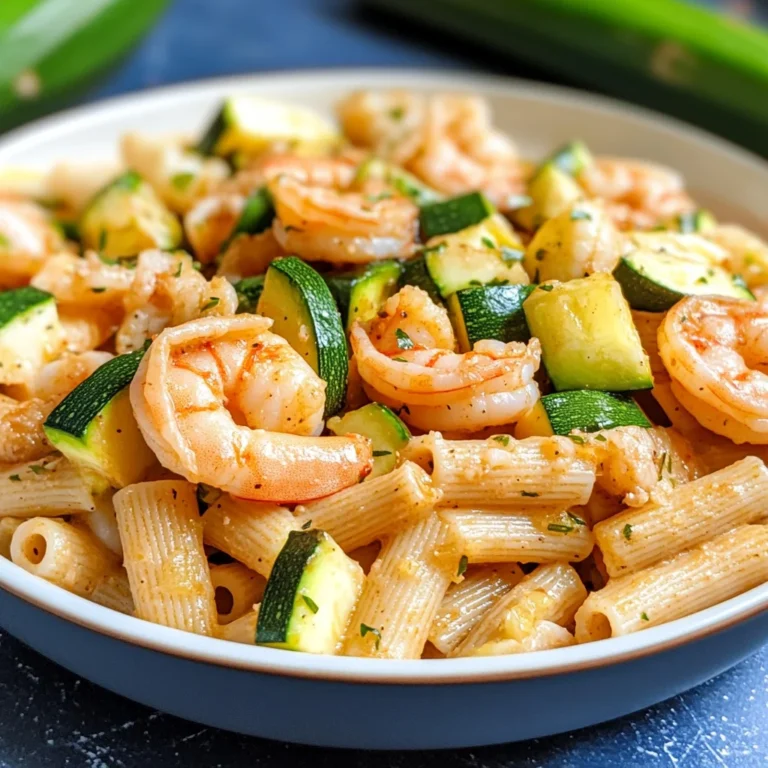 Pasta fredda zucchine e gamberi