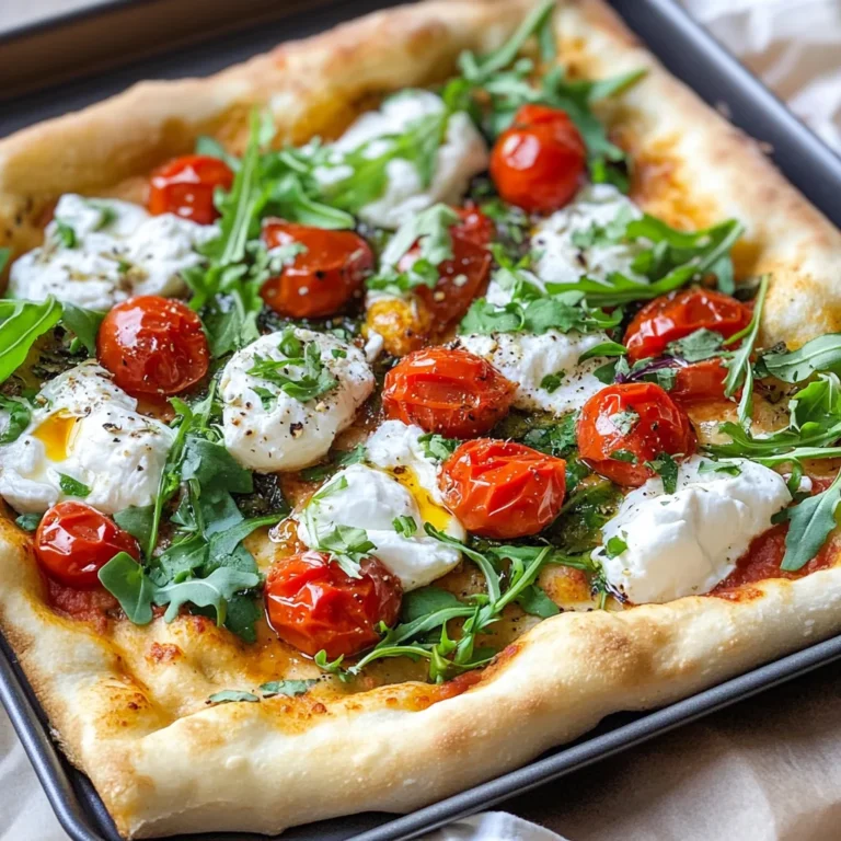 Pizza con burrata e pomodorini confit