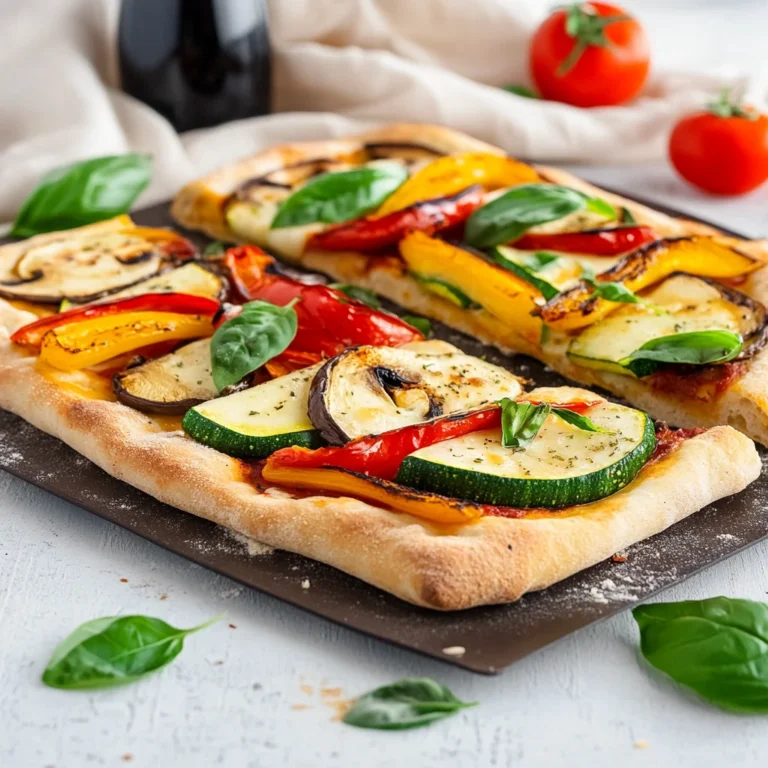 Pizza con verdure grigliate