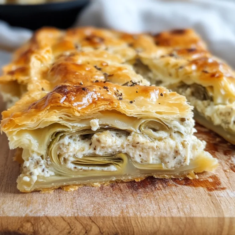 Rustico con carciofi e ricotta