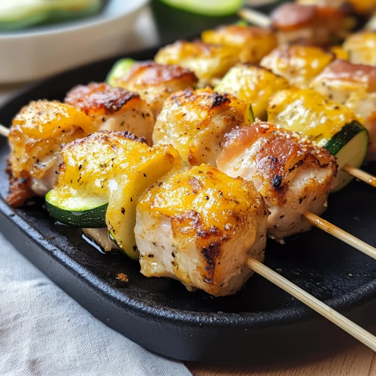 Spiedini di tacchino e zucchine